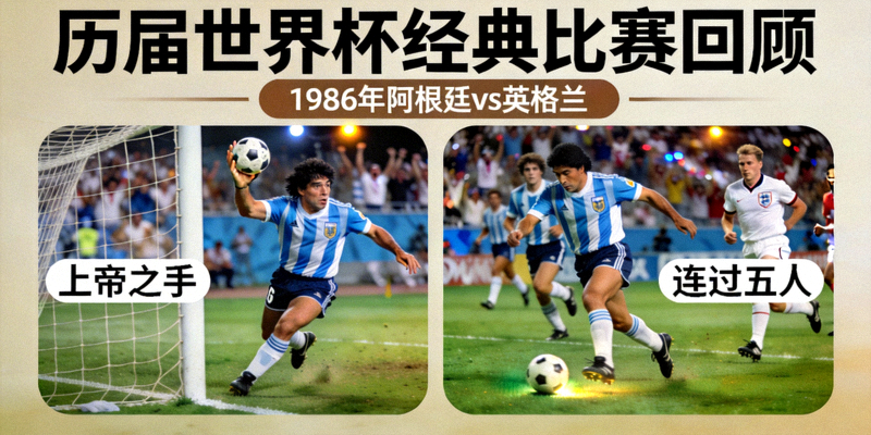 历届世界杯经典比赛回顾 - 马拉多纳上帝之手与连过五人
